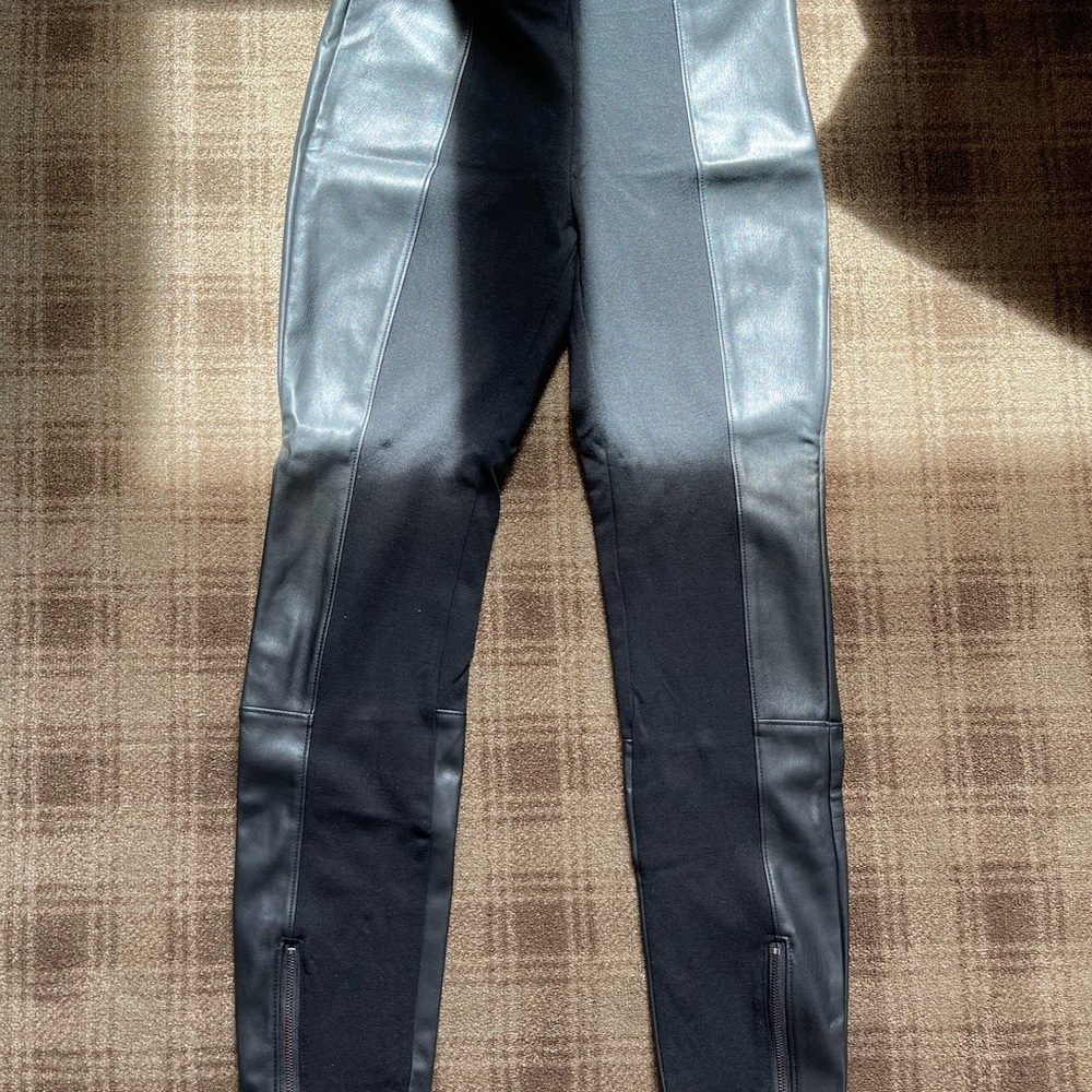 Black Faux Leather Leggings